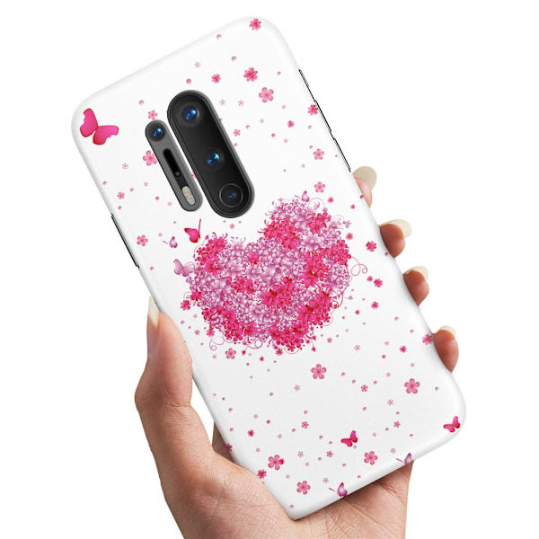 Deksel / Mobildeksel til OnePlus 8 Pro - Blomsterhjerte