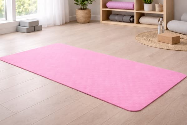 Yogamatta 180 cm tjock Rosa