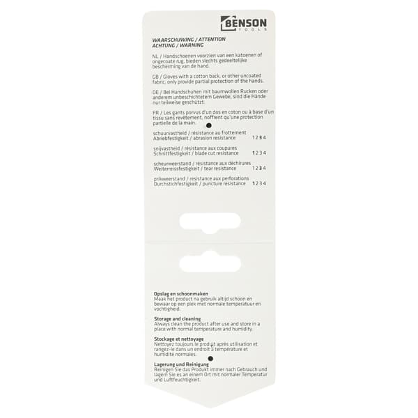 Arbetshandskar PU-vit stl 9
