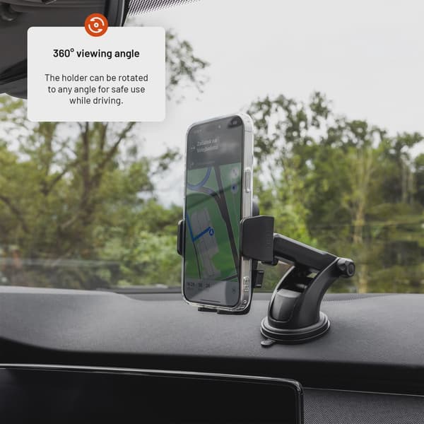 FIXED Iconiq XXL Telefonhållare Vindruta/Dashboard Svart