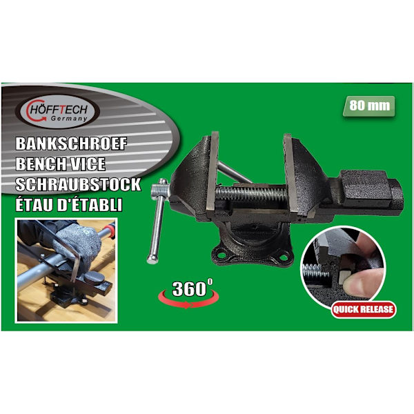 Bänkskruv 80 mm snabbfäste