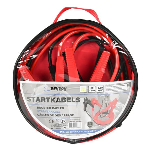 Startkablar 200 A med väska 2,4 m kabel