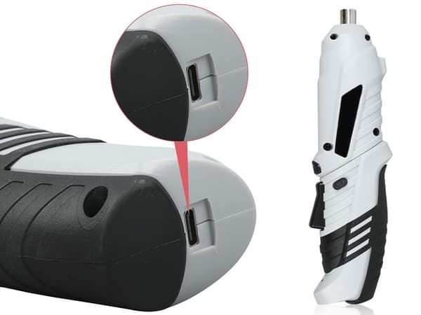 Skruvdragare mini - 45 delar med bits och USB-laddning