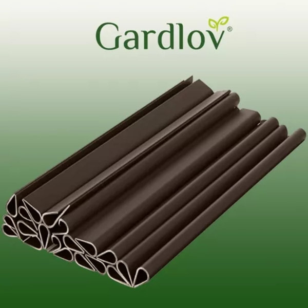 Klämmor för Staketband - 20 st Brown