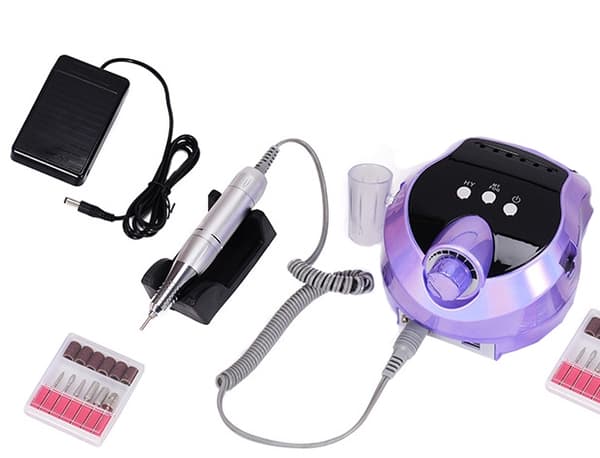 Nagelfil elektrisk 80W set Purple