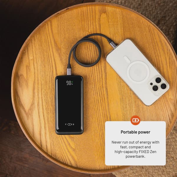 FIXED Zen2 20 USB-C PD 20W Power Bank 20.000 mAh Svart