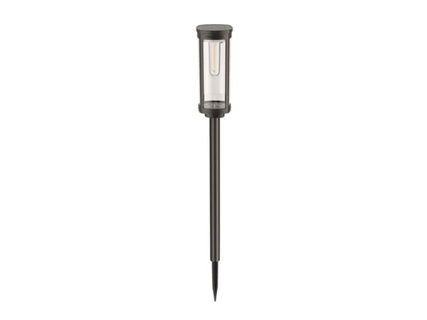 Solcellslampa LED stolpe varmvit