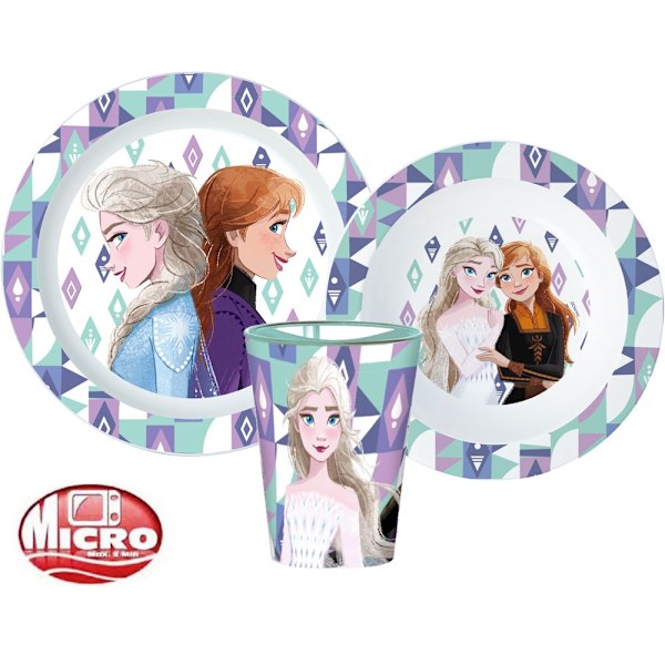 Disney Frost Äventyr middagssats, mikropå plastset med 260 ml glas