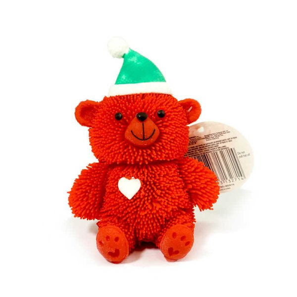2stk Stressbold med LED / Klemmebold – Bamse Multicolor