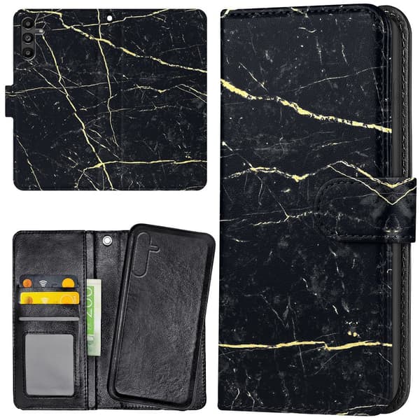 Samsung Galaxy S25 FE - Lommebok Deksel Marmor
