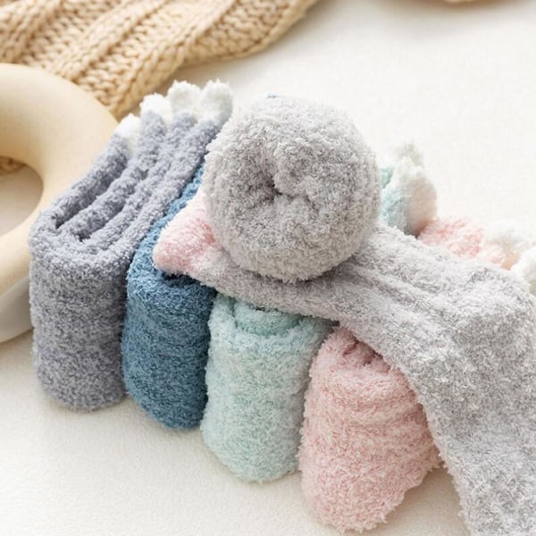 Strømper - Varme & fluffy MultiColor 2-Par