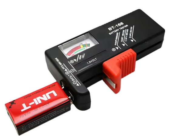 Batteritestare analog för AA AAA 9V C D