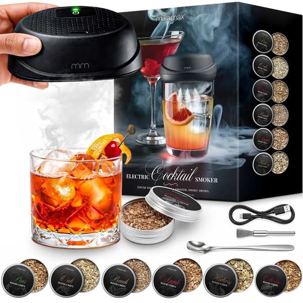 Cocktail-savustin puulastuilla - USB-lataus