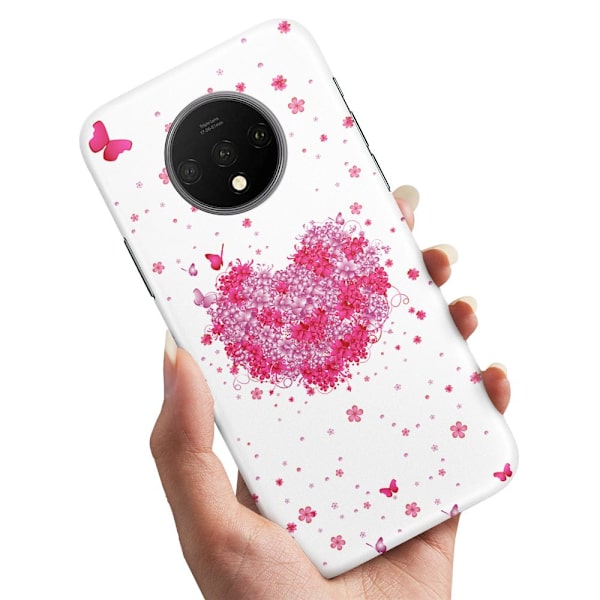 Deksel / Mobildeksel til OnePlus 7T - Blomsterhjerte