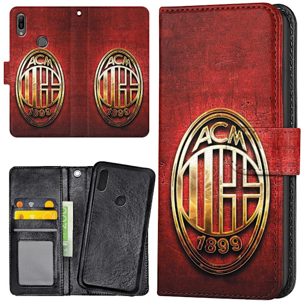 Xiaomi Mi A2 - Plånboksfodral/Skal A.C Milan multifärg