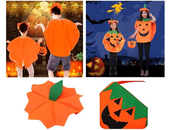 Halloween Pumpa Maskeraddräkt - Barn