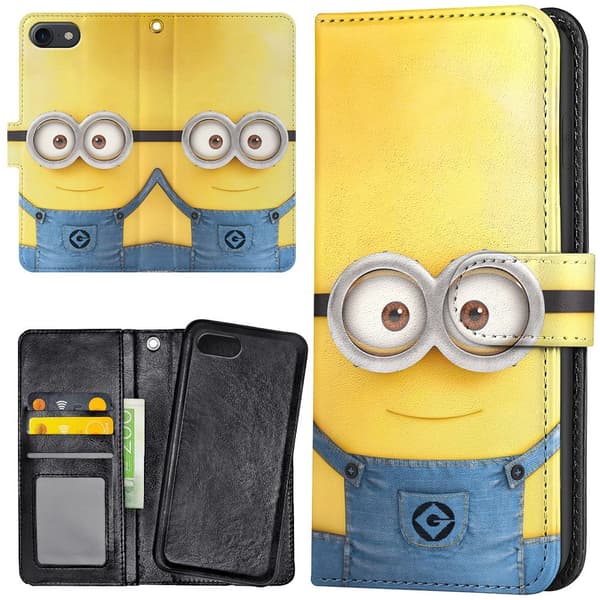 iPhone 7/8/SE - Lommebok Deksel Minions