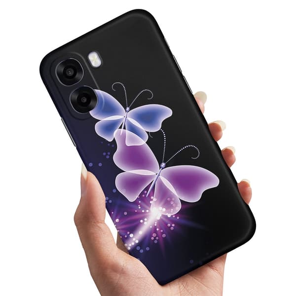 Deksel / Mobildeksel til Oppo A6x 5G - Lilla Sommerfugler