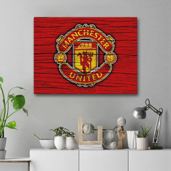 Lerretsbilde / Bilde - Manchester United - 40x30 cm - Lerret Multicolor