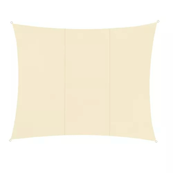 Solsejl / Sejldug - Vandtæt - 4x3 m - 180g/m2 Beige