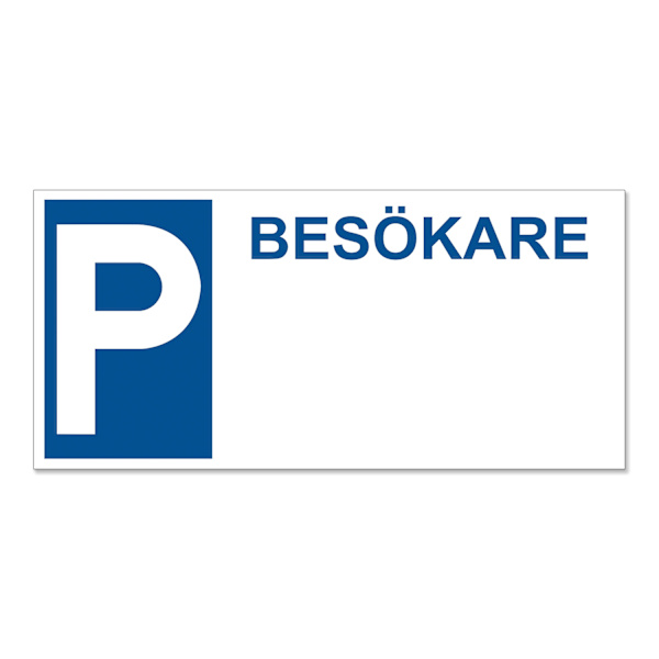 Pysäköintimerkki / Pysäköintivaroitusmerkki / Liikennemerkki MultiColor 14x30 - BESKÖARE