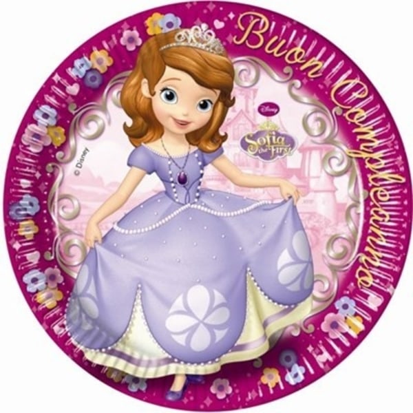 Papperstallrikar Disney Sofia den första - 8-Pack