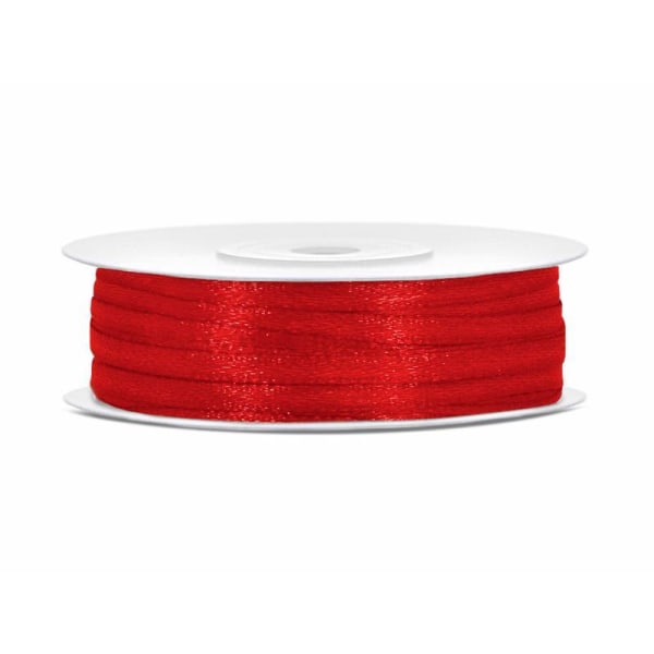 Satin Ribbon / Ribbon - Jul Red 3mm x 50m