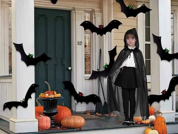 Cape halloween svart huva kappa förklädnad kostym för barn