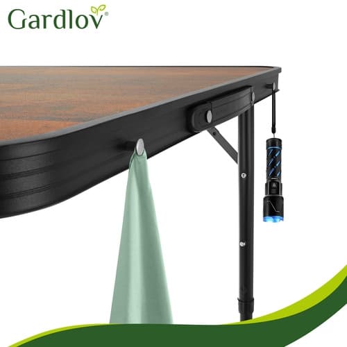 Hopfällbart Bord med Stolar - Campingbord