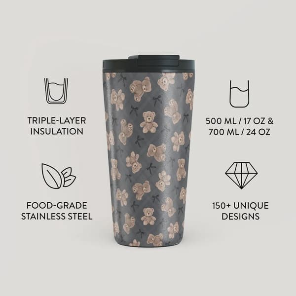 Burga BFF - Termosmugg med Lock-/Sugrörs set