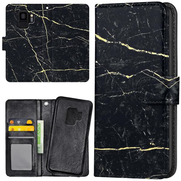 Samsung Galaxy S9 - Lommebok Deksel Marmor