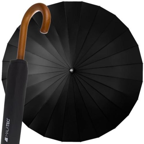 Paraply Klassiskt - 124 cm Svart