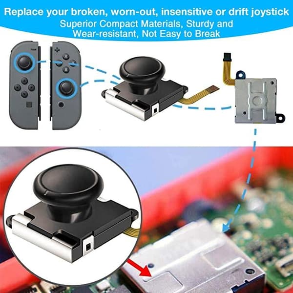 Reparationssæt 25 dele – Kompatibel med Nintendo Switch Multicolor