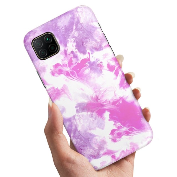 Huawei P40 Lite - Deksel/Mobildeksel Marmor Multicolor