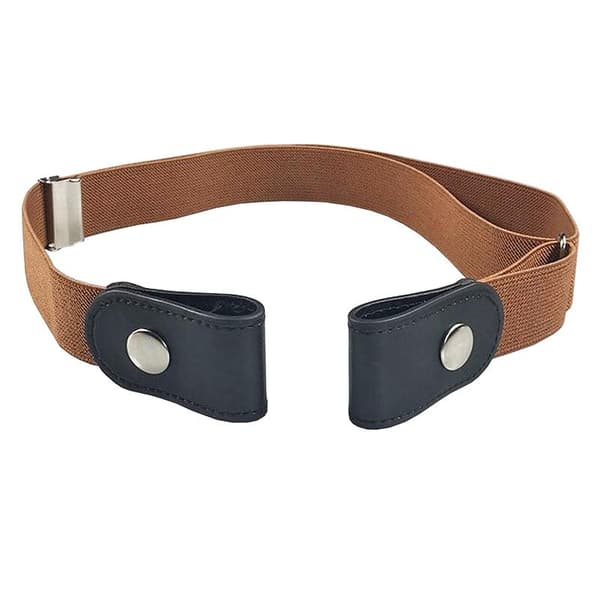 Relaxbälte / Bälte - Elastiskt skärp utan spänne - Brun Brown one size