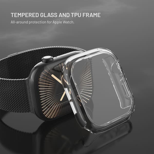 FIXED PURE Skyddsfodral och glas för Apple Watch 42 mm