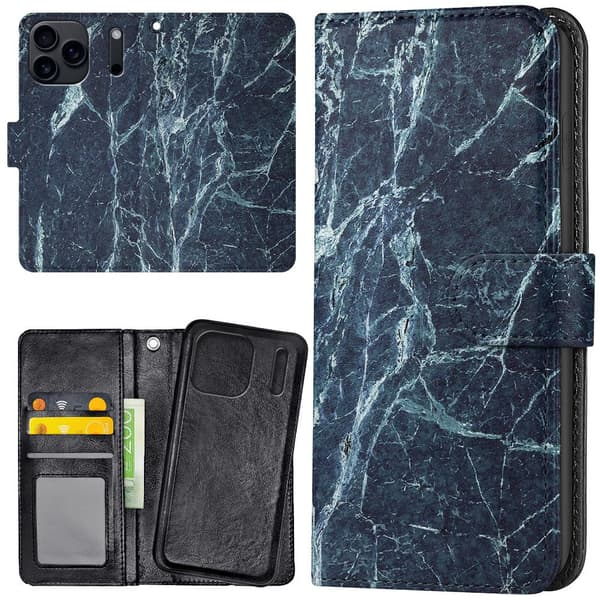 iPhone 17 / 18 Pro Max - Lommebok Deksel Marmor