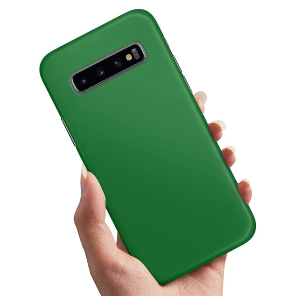 Samsung Galaxy S10 - Cover/Mobilcover Grøn Green