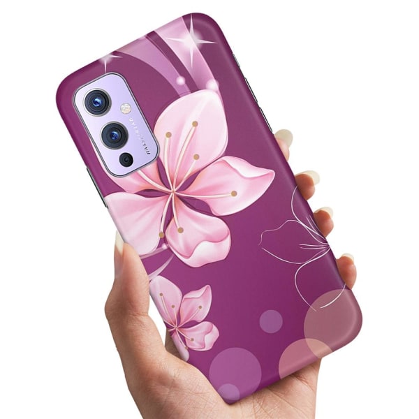 OnePlus 9 Pro - Cover/Mobilcover Hvid Blomst