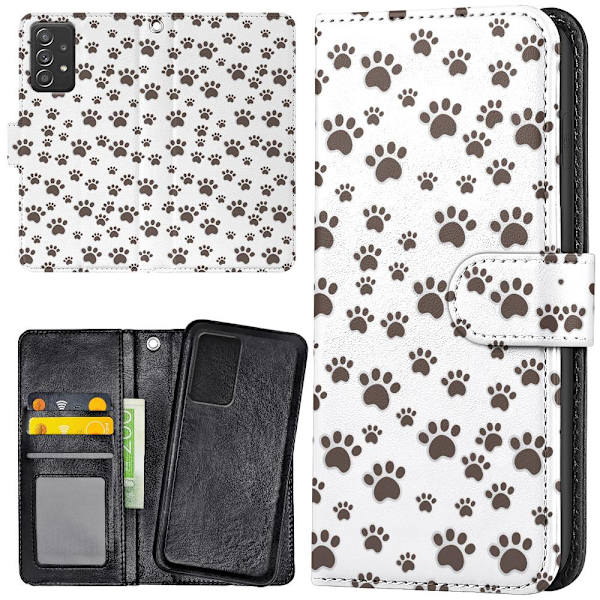 Samsung Galaxy A13 4G - Plånboksfodral/Skal Paw Pattern