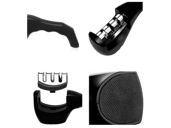 3-i-1 Keramisk Knivsliber - Slib dine knive Black