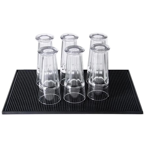 Diskmatte / Barmatte - Tørkematte til Oppvask - 45x30cm Black