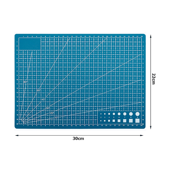 A4 Skärmatta - Självläkande (30x21 cm) Blue