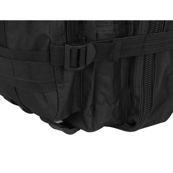 Militærrygsæk / Rygsæk i Nylon, Sort - 26 Liter Black