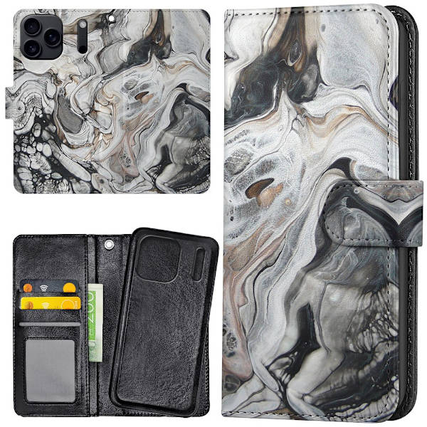 iPhone 17 Pro Max - Lommebok Deksel Marmor