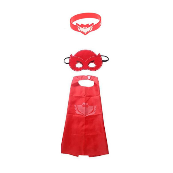 Pyjamasankarit Naamiaisasu Lapsille - Valitse väri! Red