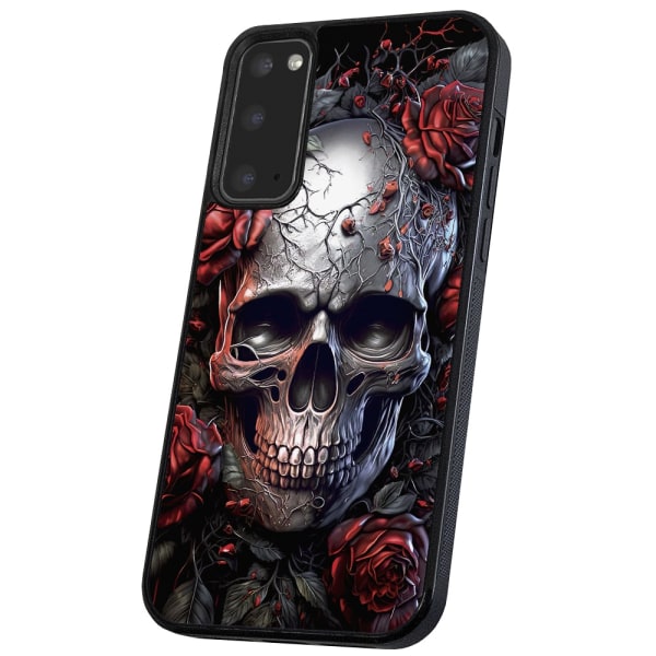 Samsung Galaxy S20 - Deksel/Mobildeksel Skull Roses