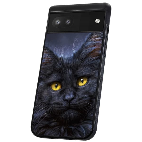 Google Pixel 6 - Deksel/Mobildeksel Svart Katt