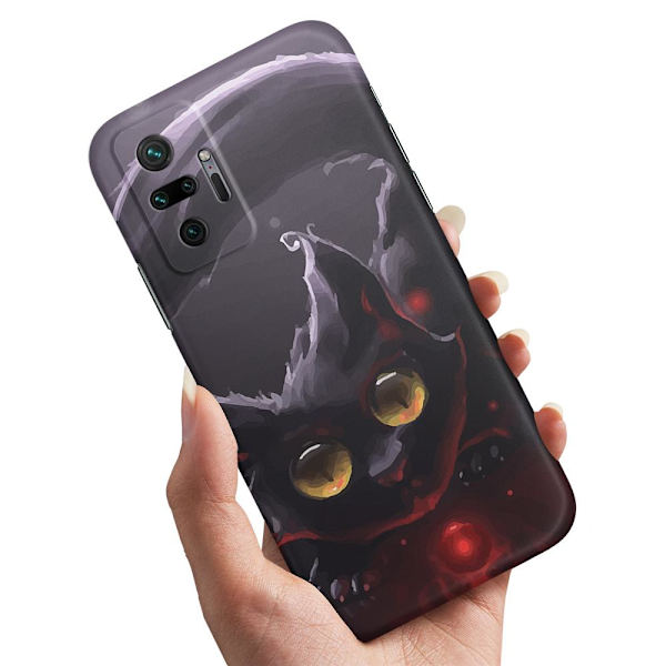 Xiaomi Redmi Note 10 Pro - Skal/Mobilskal Svart Katt