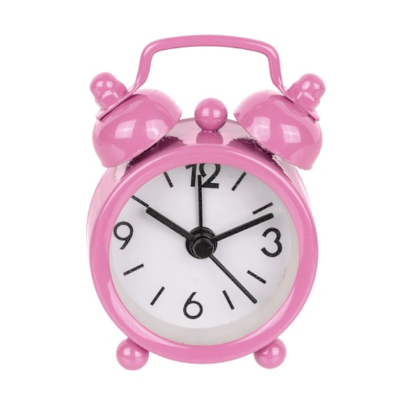 Klassisk Vækkeur / Alarmklokke – Ur Pink